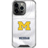 University of Michigan White Jersey iPhone 13 Pro Clear Case