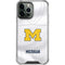 University of Michigan White Jersey iPhone 13 Pro Max Clear Case