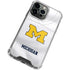 University of Michigan White Jersey iPhone 13 Pro Max Clear Case