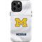University of Michigan White Jersey iPhone 13 Pro Max Impact Case