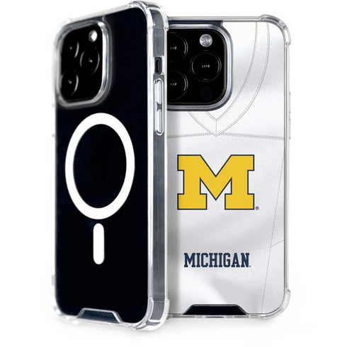 University of Michigan White Jersey iPhone Cases