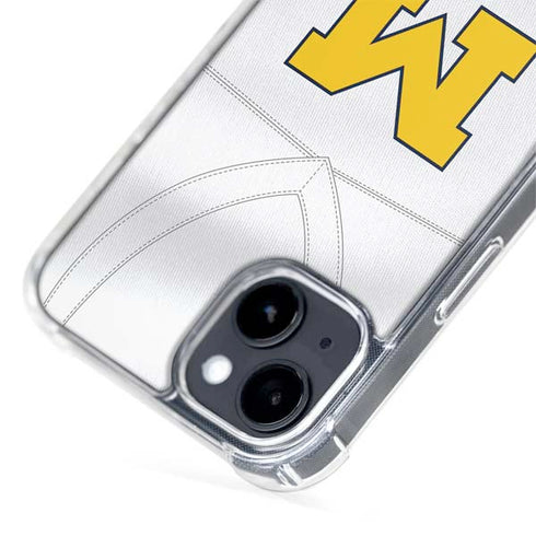 University of Michigan White Jersey iPhone 14 MagSafe Case