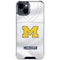 University of Michigan White Jersey iPhone 14 Plus Clear Case
