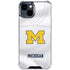 University of Michigan White Jersey iPhone 14 Plus Clear Case