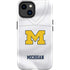 University of Michigan White Jersey iPhone 14 Plus Impact Case