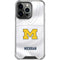 University of Michigan White Jersey iPhone 14 Pro Clear Case