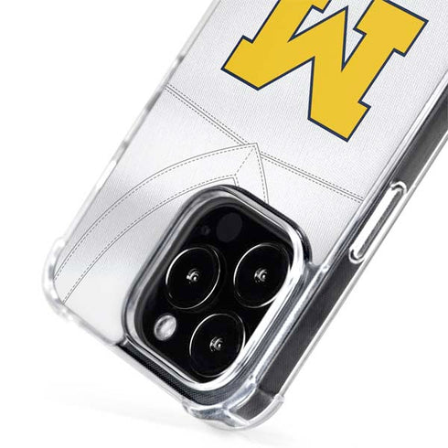 University of Michigan White Jersey iPhone 14 Pro MagSafe Case