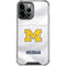 University of Michigan White Jersey iPhone 14 Pro Max Clear Case