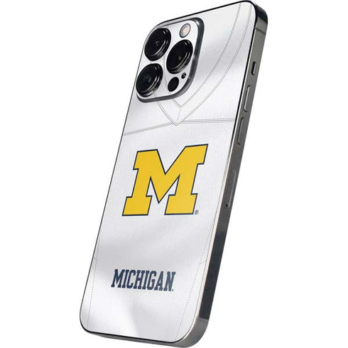 University of Michigan White Jersey iPhone 14 Pro Max Skin