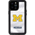 University of Michigan White Jersey iPhone 14 Pro Max Waterproof Case