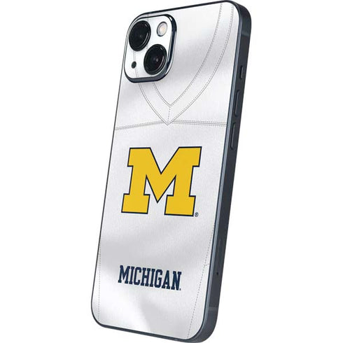 University of Michigan White Jersey iPhone Skins