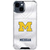 University of Michigan White Jersey iPhone 15 Plus Clear Case