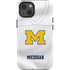 University of Michigan White Jersey iPhone 15 Plus Impact Case