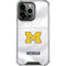 University of Michigan White Jersey iPhone 15 Pro Clear Case