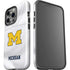 University of Michigan White Jersey iPhone 15 Pro Impact Case