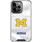 University of Michigan White Jersey iPhone 15 Pro Max Clear Case