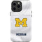 University of Michigan White Jersey iPhone 15 Pro Max Impact Case