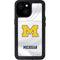 University of Michigan White Jersey iPhone 15 Waterproof Case