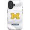 University of Michigan White Jersey iPhone 16 Impact Case