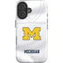University of Michigan White Jersey iPhone 16 Impact Case