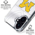 University of Michigan White Jersey iPhone 16 Plus Clear Case