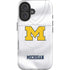 University of Michigan White Jersey iPhone 16 Plus Magsafe Impact Case