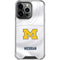University of Michigan White Jersey iPhone 16 Pro Clear Case