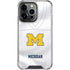 University of Michigan White Jersey iPhone 16 Pro Clear Case