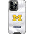University of Michigan White Jersey iPhone 16 Pro Max Clear Case