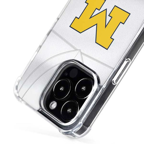 University of Michigan White Jersey iPhone 16 Pro Max MagSafe Case