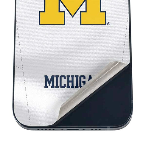 University of Michigan White Jersey iPhone 16 Skin