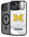 University of Michigan White Jersey iPhone 16e Kickstand Case