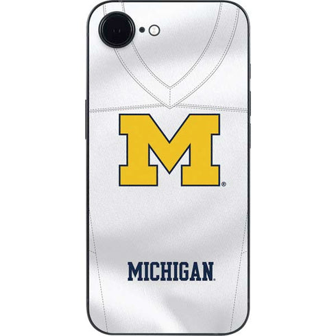 University of Michigan White Jersey iPhone 16e Skin