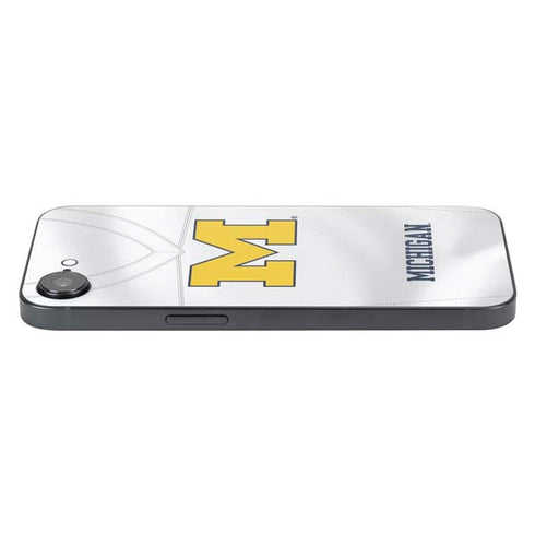 University of Michigan White Jersey iPhone 16e Skin