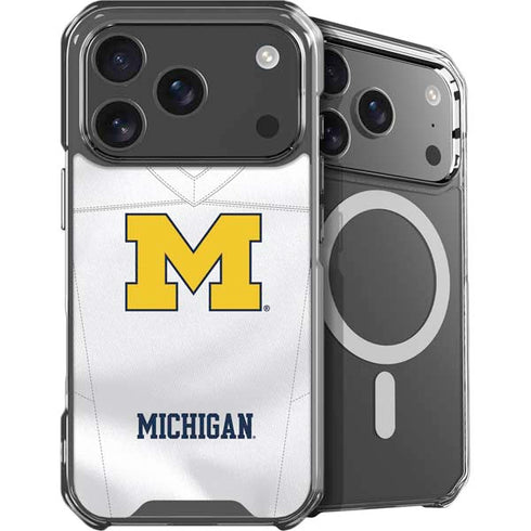 University of Michigan White Jersey iPhone 18 Pro Max MagSafe Case