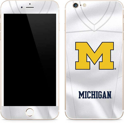 University of Michigan White Jersey iPhone 6/6s Plus Skin