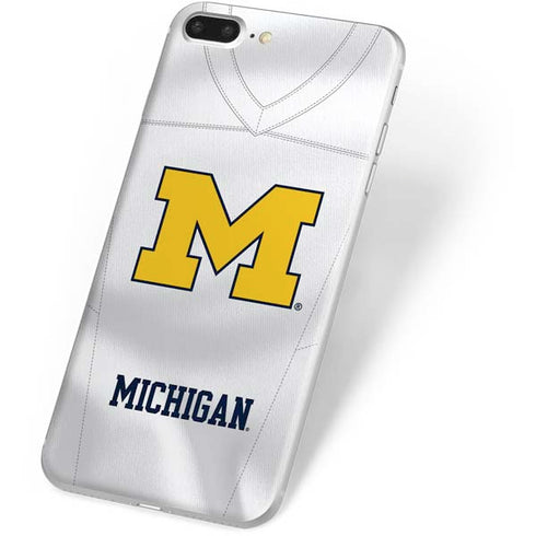 University of Michigan White Jersey iPhone 7 Plus Skin