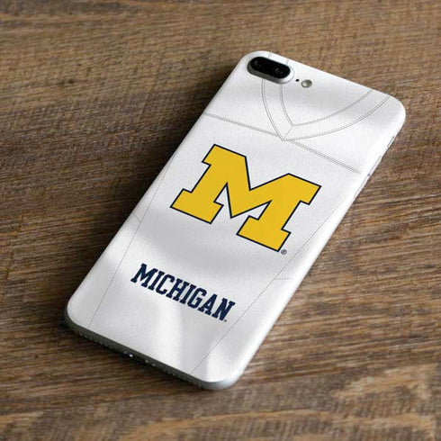 University of Michigan White Jersey iPhone 7 Plus Skin