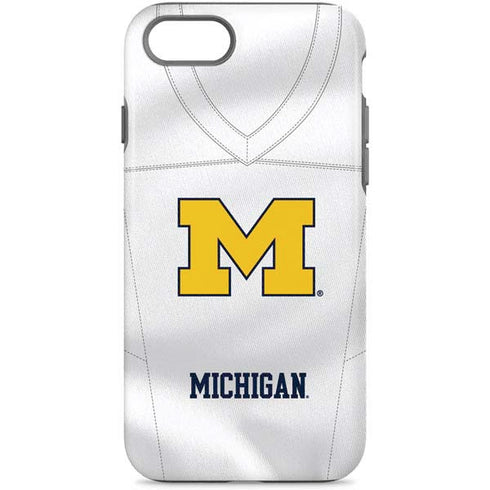 University of Michigan White Jersey iPhone Cases