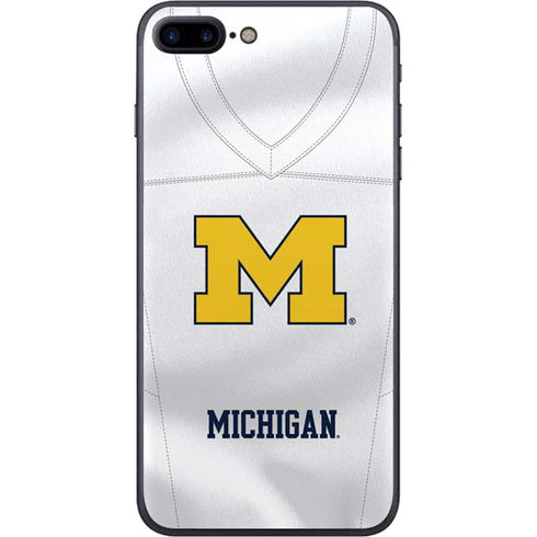 University of Michigan White Jersey iPhone 8 Plus Skin