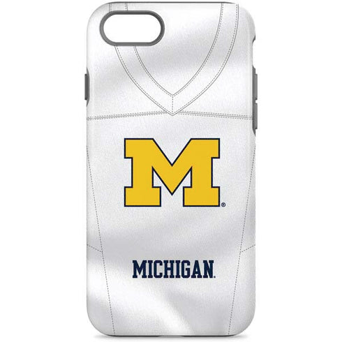 University of Michigan White Jersey iPhone 8 Pro Case