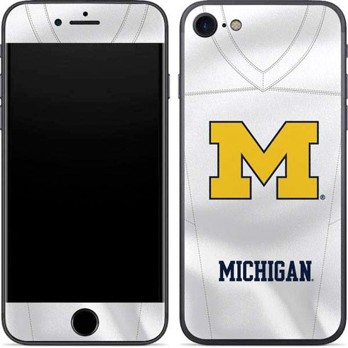 University of Michigan White Jersey iPhone 8 Skin