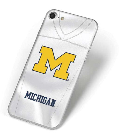 University of Michigan White Jersey iPhone 8 Skin