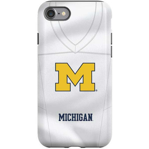 University of Michigan White Jersey iPhone SE (2nd & 3rd Gen) Pro Case