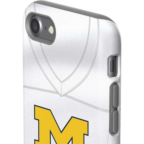University of Michigan White Jersey iPhone SE (2nd & 3rd Gen) Pro Case