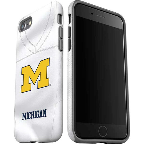 University of Michigan White Jersey iPhone SE (2nd & 3rd Gen) Pro Case