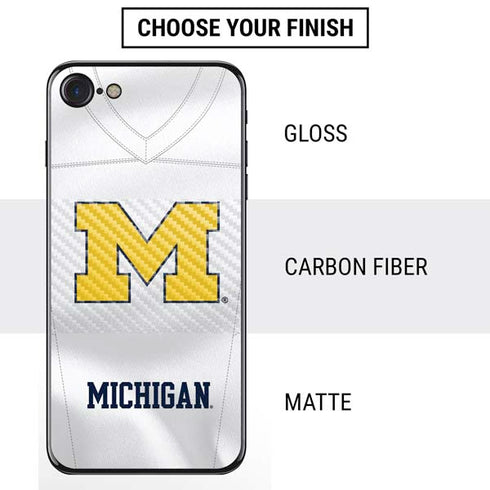 University of Michigan White Jersey iPhone SE (2nd & 3rd Gen) Skin