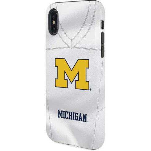 University of Michigan White Jersey iPhone X Pro Case