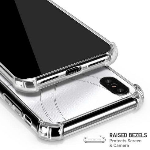 University of Michigan White Jersey iPhone X/XS Clear Case