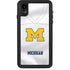 University of Michigan White Jersey iPhone XR Waterproof Case